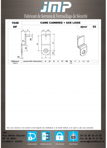 Cames 1048 - Plan Technique 3