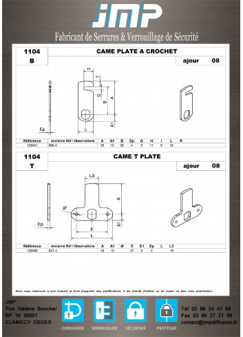 Cames 1104 - Plan Technique 2