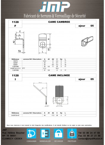 Cames 1128 - Plan Technique 2