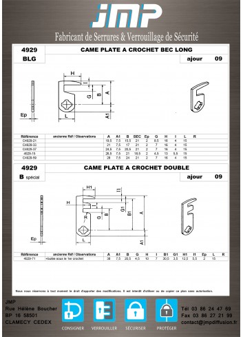 Cames 4929 - Plan Technique 4