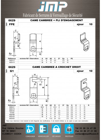 Cames 6629 - Plan Technique 4