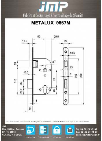 METALUX 9667 M plan technique