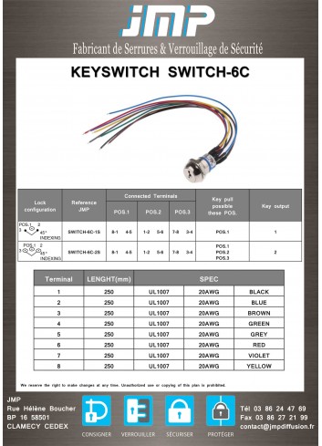 Keyswitch SWITCH-6C - technical plan 2